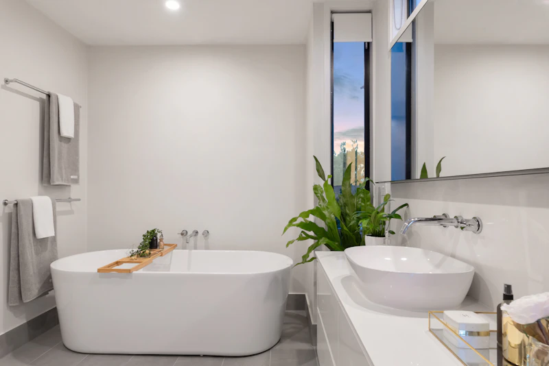 Détail d’une salle de bain, à titre d’illustration